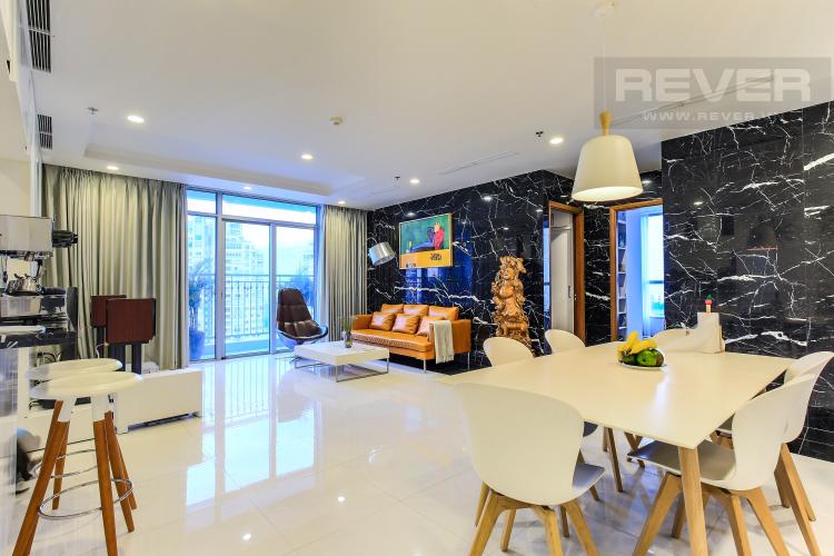 Phòng khách Căn góc Vinhomes Central Park tầng cao Central 3 view sông