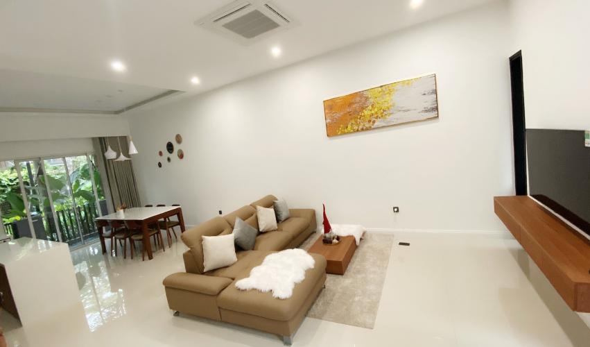 Phòng khách nhà phố Palm Residence, Quận 2 Nhà phố Palm Residence hướng Nam, khu dân cư an ninh, tri thức cao. 