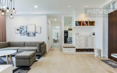 Phòng Khách Căn hộ Happy Residence 2 phòng ngủ tầng trung tháp B nội thất đầy đủ