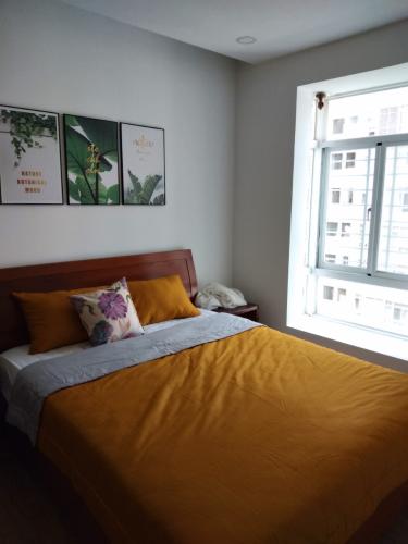 Phòng ngủ căn hộ Sky Garden Căn hộ Sky Garden đầy đủ nội thất, view thành phố thoáng mát.