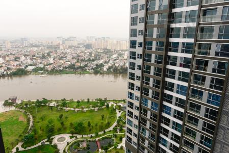 View Căn hộ Vinhomes Central Park 2 phòng ngủ tầng cao P5 view sông