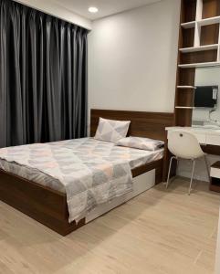 Phòng ngủ căn hộ Kingdom 101 Căn hộ tầng cao Kingdom 101 view thành phố, nội thất đầy đủ