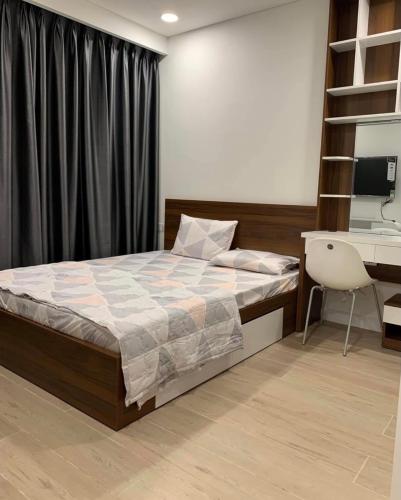 Phòng ngủ căn hộ Kingdom 101 Căn hộ tầng cao Kingdom 101 view thành phố, nội thất đầy đủ