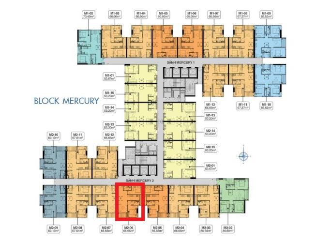 Layout tầng Q7 Saigoon Riverside Bán căn hộ Q7 Saigon Riverside tầng cao, view đường phố nội khu.