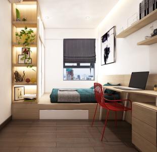 Phòng ngủ căn hộ SAIGON SOUTH RESIDENCE Cho thuê căn hộ Saigon South Residence 2PN, diện tích 72m2, đầy đủ nội thất