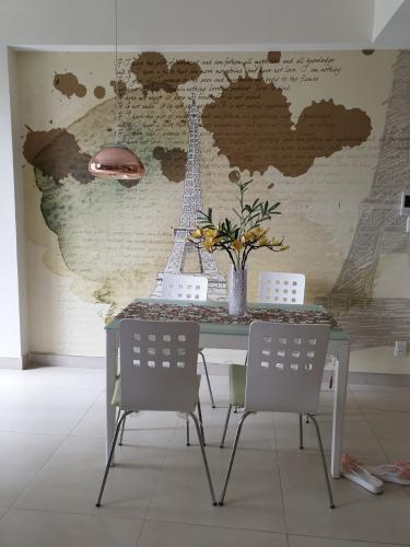 Phòng ăn căn hộ Masteri Thảo Điền Bán căn hộ Masteri Thảo Điền 2PN, tháp T3, đầy đủ nội thất, sổ hồng, view sông