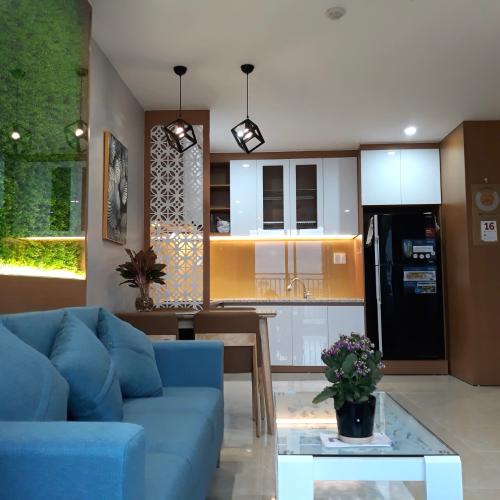 Phòng khách căn hộ Sunrise Riverside Cho thuê căn hộ Sunrise Riverside tầng trung, đầy đủ nội thất, diện tích 71.03m2.