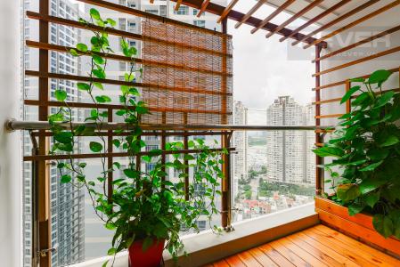 bancony Căn hộ Vinhomes Central Park 1 phòng ngủ, tầng cao P6, nội thất đầy đủ