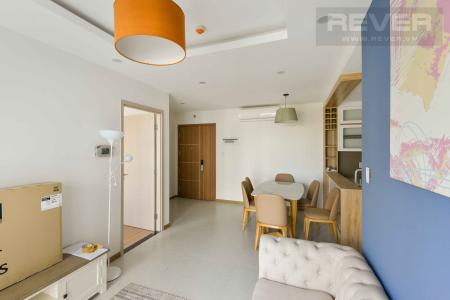 Phòng khách căn hộ NEW CITY THỦ THIÊM Cho thuê căn hộ New City Thủ Thiêm 3PN, đầy đủ nội thất, ban công Đông Nam