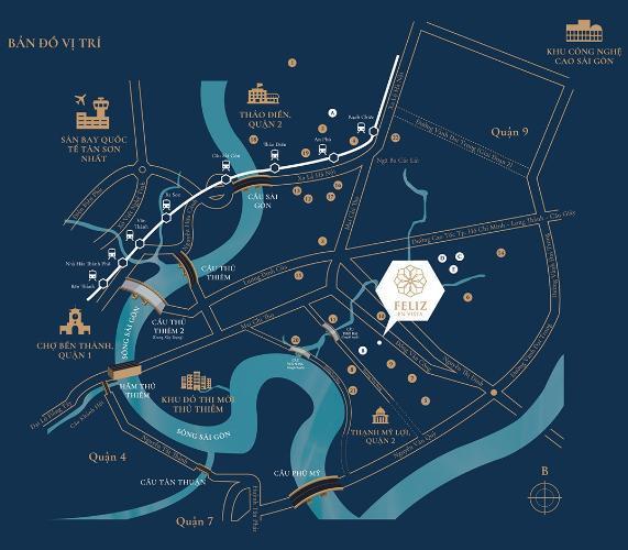 Phối cảnh Căn hộ Feliz en Vista Căn hộ tầng 16 tháp Altaz dự án Feliz en Vista nội thất cơ bản