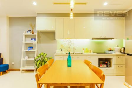 Phòng Bếp Căn hộ Vinhomes Central Park trung tầng Landmark 3 thiết kế hiện đại, sang trọng