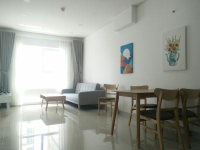 Phòng khách căn hộ Dragon Hill Bán căn hộ Dragon Hill 2, tầng cao, diện tích 51.5m2 - 1 phòng ngủ, nội thất cơ bản, sổ đỏ chính chủ.