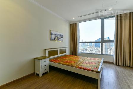 Phòng ngủ căn hộ VINHOMES CENTRAL PARK Cho thuê căn hộ Vinhomes Central Park 2PN, tháp Landmark 3, đầy đủ nội thất, view thành phố