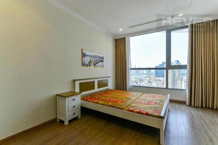 Phòng ngủ căn hộ VINHOMES CENTRAL PARK Cho thuê căn hộ Vinhomes Central Park 2PN, tháp Landmark 3, đầy đủ nội thất, view thành phố