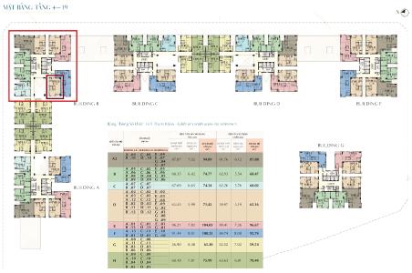 layout căn hộ Saigon South Residence Bán căn hộ thô tầng cao Saigon South Residence, tiện ích đa dạng.