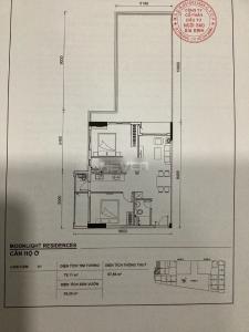 Mặt bằng căn hộ Moonlight Residence Căn hộ góc tầng 03 chung cư Moonlight Residence nội thất gỗ