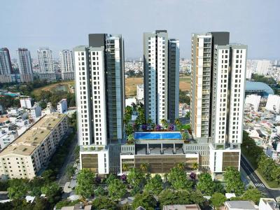 Xi Grand Court, Quận 10 Căn hộ Xi Grand Court view nội khu tầng cao, nội thất đầy đủ.