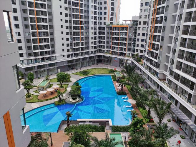 view tổng thể hồ bơi căn hộ Safira khang điền Cho thuê căn hộ tầng cao, đầy đủ nội thất Safira Khang Điền