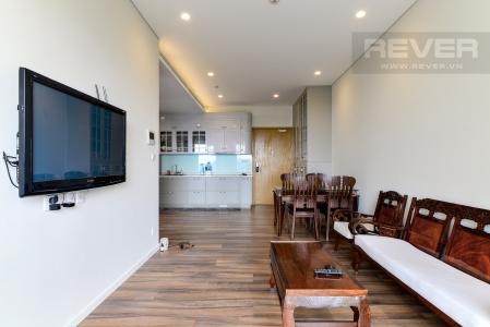 Phòng Khách căn hộ Diamond Island - Đảo Kim Cương Cho thuê căn hộ Diamond Island - Đảo Kim Cương 1PN, tầng trung, tháp Hawaii, đầy đủ nội thất, view hồ bơi