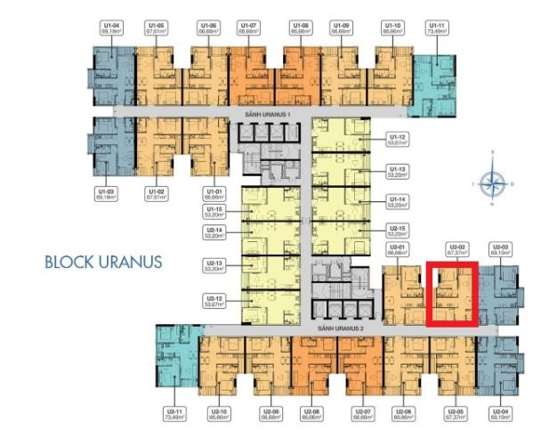 layout căn hộ Q7 Saigon Riverside Bán căn hộ Q7 Saigon Riverisde, ban công hướng Bắc, nội thất cơ bản.
