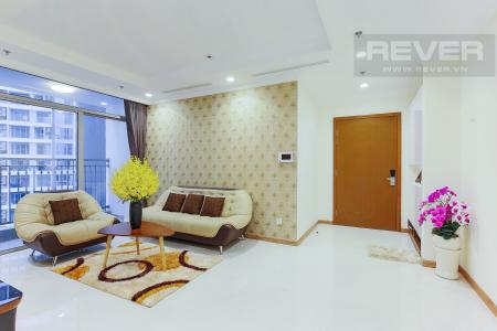 Phòng Khách Căn góc Vinhomes Central Park 3 phòng ngủ tầng trung L2 view sông