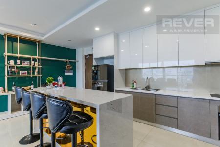 Phòng Bếp Cho thuê căn hộ Masteri Millennium 3PN, diện tích 107m2, đầy đủ nội thất, view Bitexco