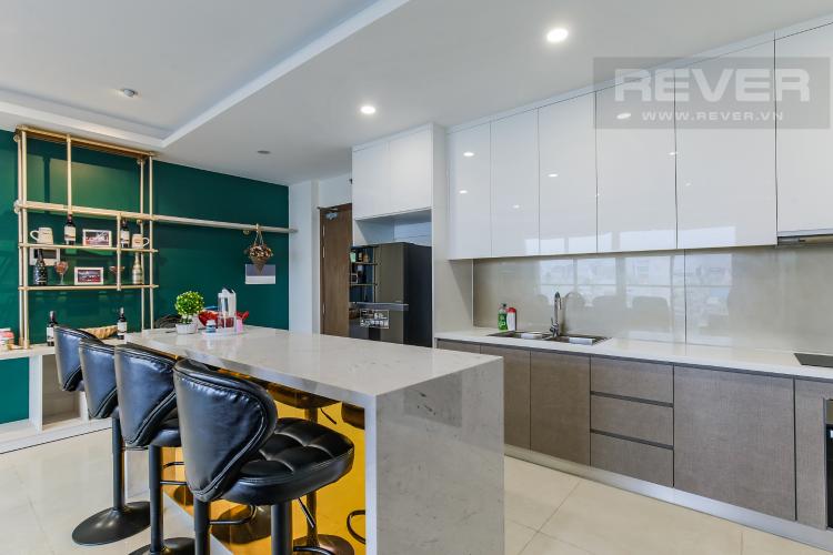 Phòng Bếp Cho thuê căn hộ Masteri Millennium 3PN, diện tích 107m2, đầy đủ nội thất, view Bitexco