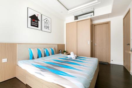 phòng ngủ căn hộ Rivergate Residence Căn hộ RiverGate Residence thiết kế hiện đại, đầy đủ nội thất.