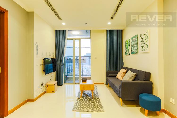 Phòng Khách Căn hộ Vinhomes Central Park trung tầng Landmark 3 thiết kế hiện đại, sang trọng