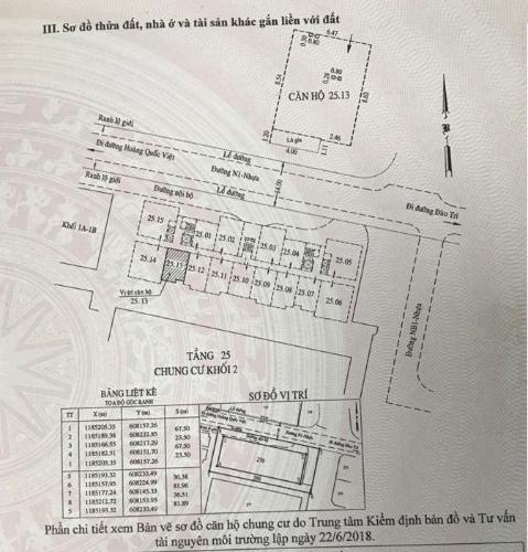 mặt bằng căn hộ An Gia Skyline Căn hộ tầng 23 An Gia Skyline nội thất đầy đủ