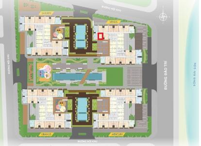 layout căn hộ Q7 Saigon Riverside Bán căn hộ Q7 Saigon Riverside, diện tích 66.66m2