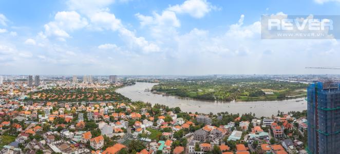 Cảnh quan nhìn từ căn hộ Căn hộ Masteri Thảo Điền tầng cao T4B 3 phòng ngủ, nội thất tinh tế