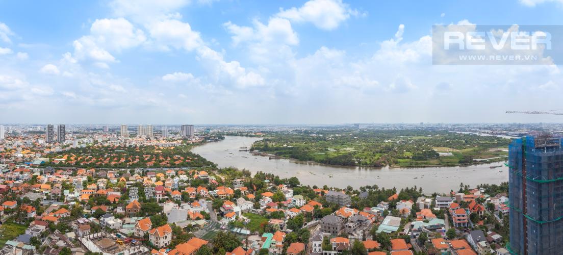 Cảnh quan nhìn từ căn hộ Căn hộ Masteri Thảo Điền tầng cao T4B 3 phòng ngủ, nội thất tinh tế