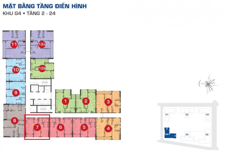 Mặt bằng block E Căn hộ Sunrise Riverside tầng thấp, đầy đủ nội thất sang trọng.