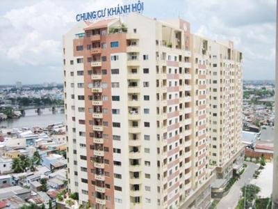 Chung cư Khánh Hội 1, Quận 4 Căn hộ Khánh Hội 1 tầng thấp hướng Đông Nam, view nội khu.