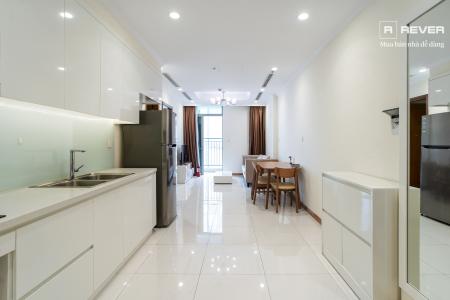 Phòng ăn và bếp căn hộ VINHOMES CENTRAL PARK Cho Thuê căn hộ Vinhomes Central Park 1PN, đầy đủ nội thất, ban công Đông Bắc