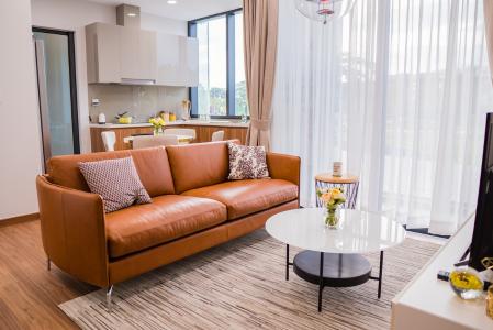 Phòng khách căn hộ Eco Green Saigon Bán căn hộ tầng trung thoáng mát Eco Green Saigon tiện ích đa dạng.
