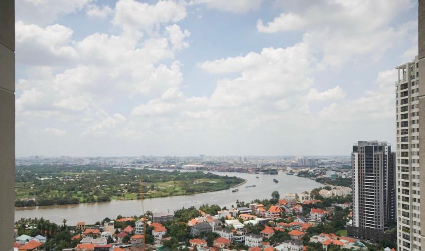 View ban công Masteri Thảo Điền Quận 2 Căn hộ Masteri Thảo Điền view sông, nội thất đầy đủ.