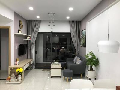 Phòng khách căn hộ Thủ Thiêm Garden, Quận 9 Căn hộ Thủ Thiêm Garden tầng 10 đón view sông mát mẻ, đầy đủ nội thất.