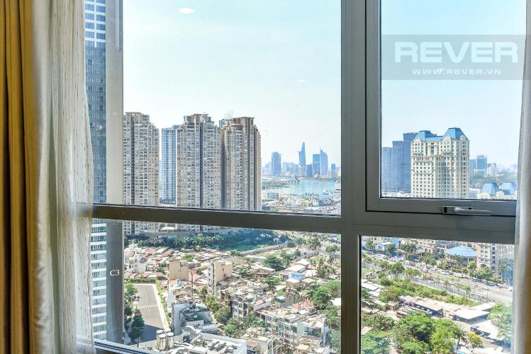 view căn hộ VINHOMES CENTRAL PARK Cho thuê căn hộ Vinhomes Central Park 2PN, tháp Landmark 3, đầy đủ nội thất, view thành phố