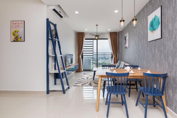 Phòng khách căn hộ The Sun Avenue Căn hộ The Sun Avenue tầng trung, view thành phố nhộn nhịp.