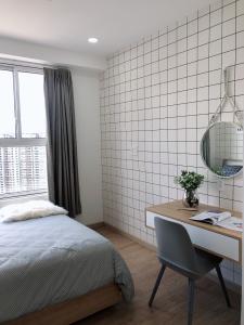 Phòng ngủ căn hộ Sunrise Riverside Cho thuê căn hộ Sunrise Riverside 2 phòng ngủ thuộc tầng cao, diện tích 98m2