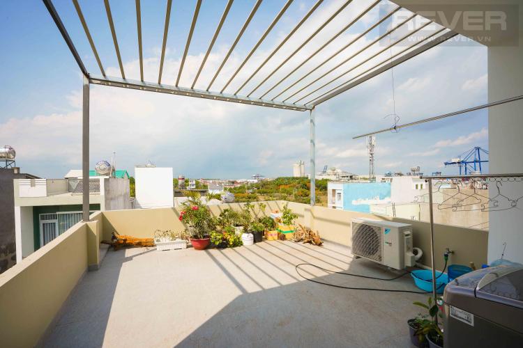 Sân thượng nhà phố Quận 9 Bán nhà 4 tầng đường Gò Cát, Quận 9, sổ hồng, nội thất cơ bản, hướng cửa Đông Bắc