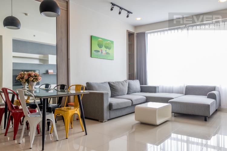 Phòng Khách Cho thuê căn hộ Sunrise City 3PN, tháp V4 khu South, đầy đủ nội thất, view sông thoáng mát