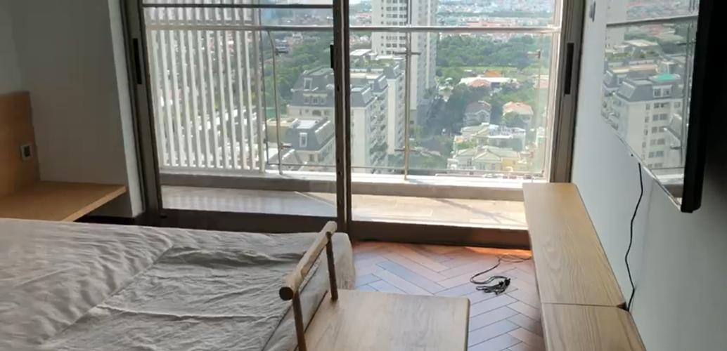 View phòng ngủ căn hộ Phú Mỹ Hưng Midtown Căn hộ Phú Mỹ Hưng Midtown tầng cao, nội thất đầy đủ