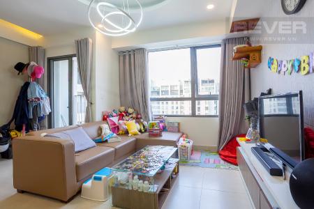 Phòng Khách Căn góc Masteri Thảo Điền 2 phòng ngủ tầng cao T1 hướng Đông Bắc