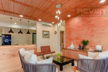 Phòng khách Căn góc Estella Heights 3 phòng ngủ tầng cao hướng Bắc tòa T1