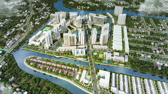 tổng quan dự án căn hộ mizuki park Căn hộ Mizuki Park tầng trung, view xây xanh mát mẻ.