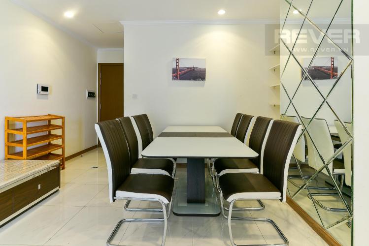 Phòng ăn căn hộ VINHOMES CENTRAL PARK Cho thuê căn hộ Vinhomes Central Park 2PN, tháp Landmark 3, đầy đủ nội thất, view thành phố