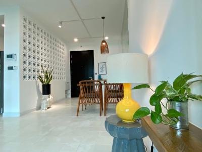 khong_gian_ban_an_gd Căn hộ cho thuê  Feliz en Vista 1 phòng ngủ, 1 toilet ,tầng thấp, diện tích sàn 58m2